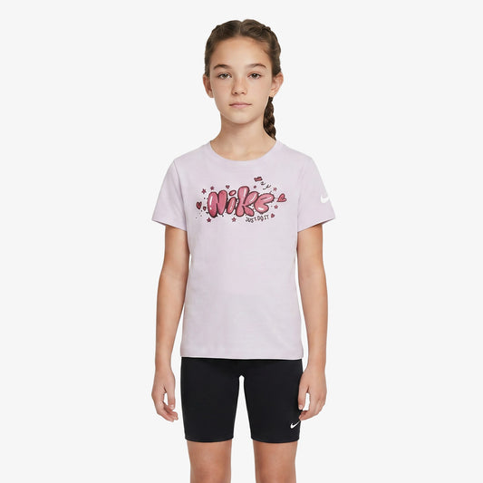Nike Essentials Aop Ringlet Çocuk Mor T-shirt