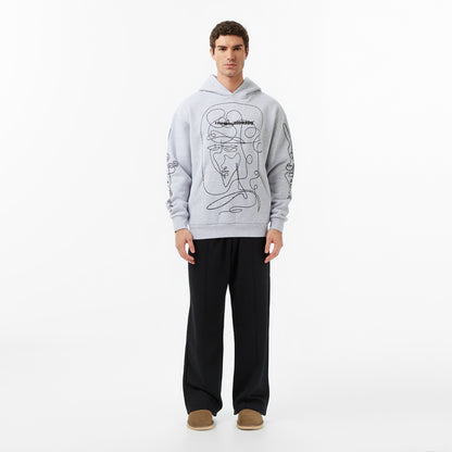 The Hundreds Live In Chaos Erkek Gri Sweatshirt