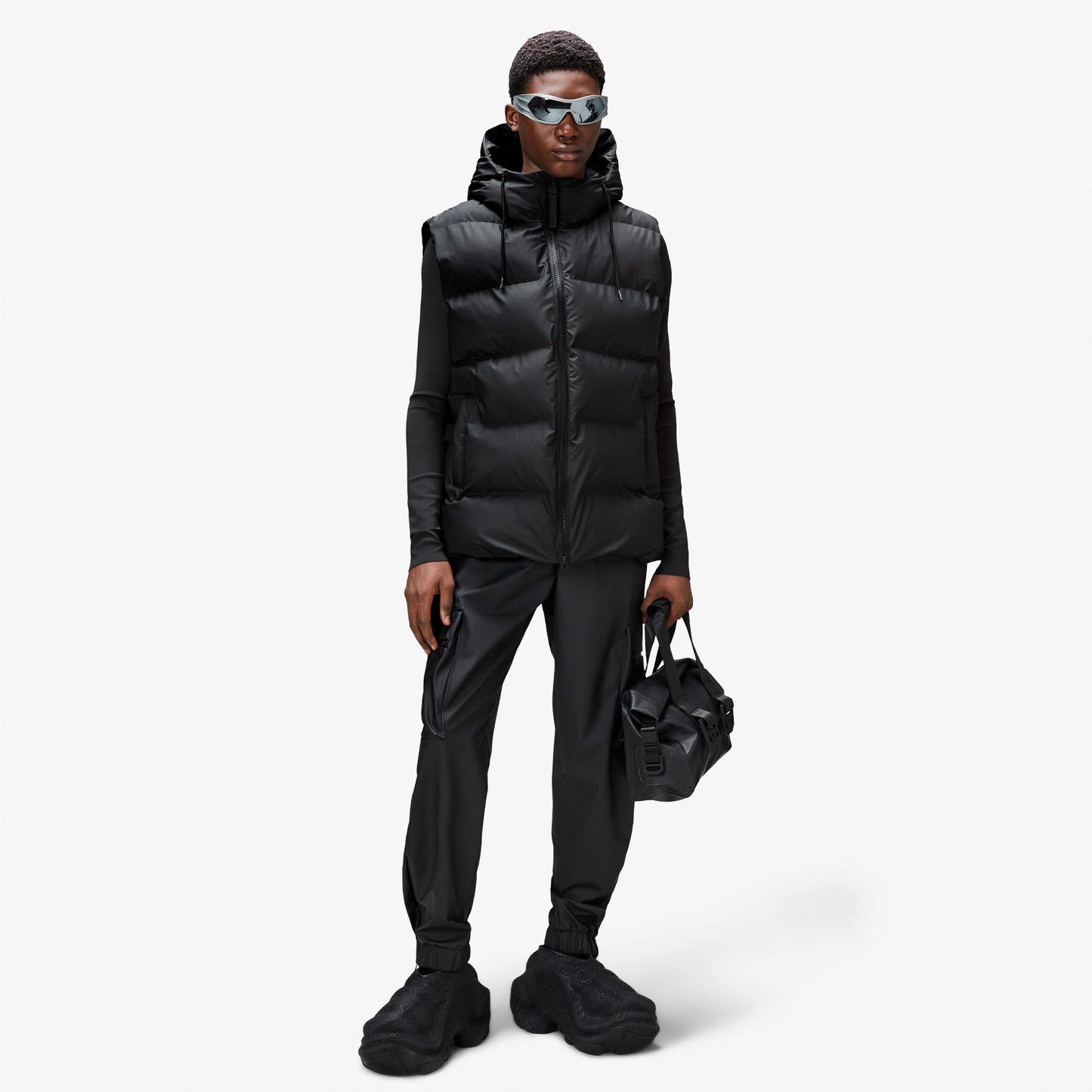 Rains Alta Puffer Vest W3t2 Unisex Siyah Mont