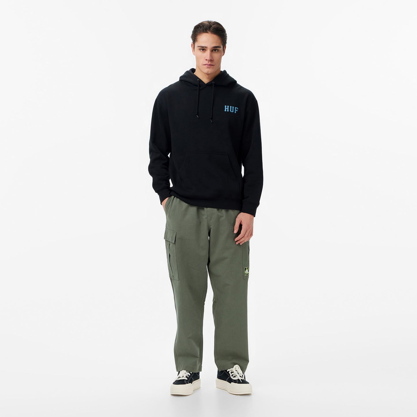 Huf Classic Pullover Erkek Siyah Sweatshirt