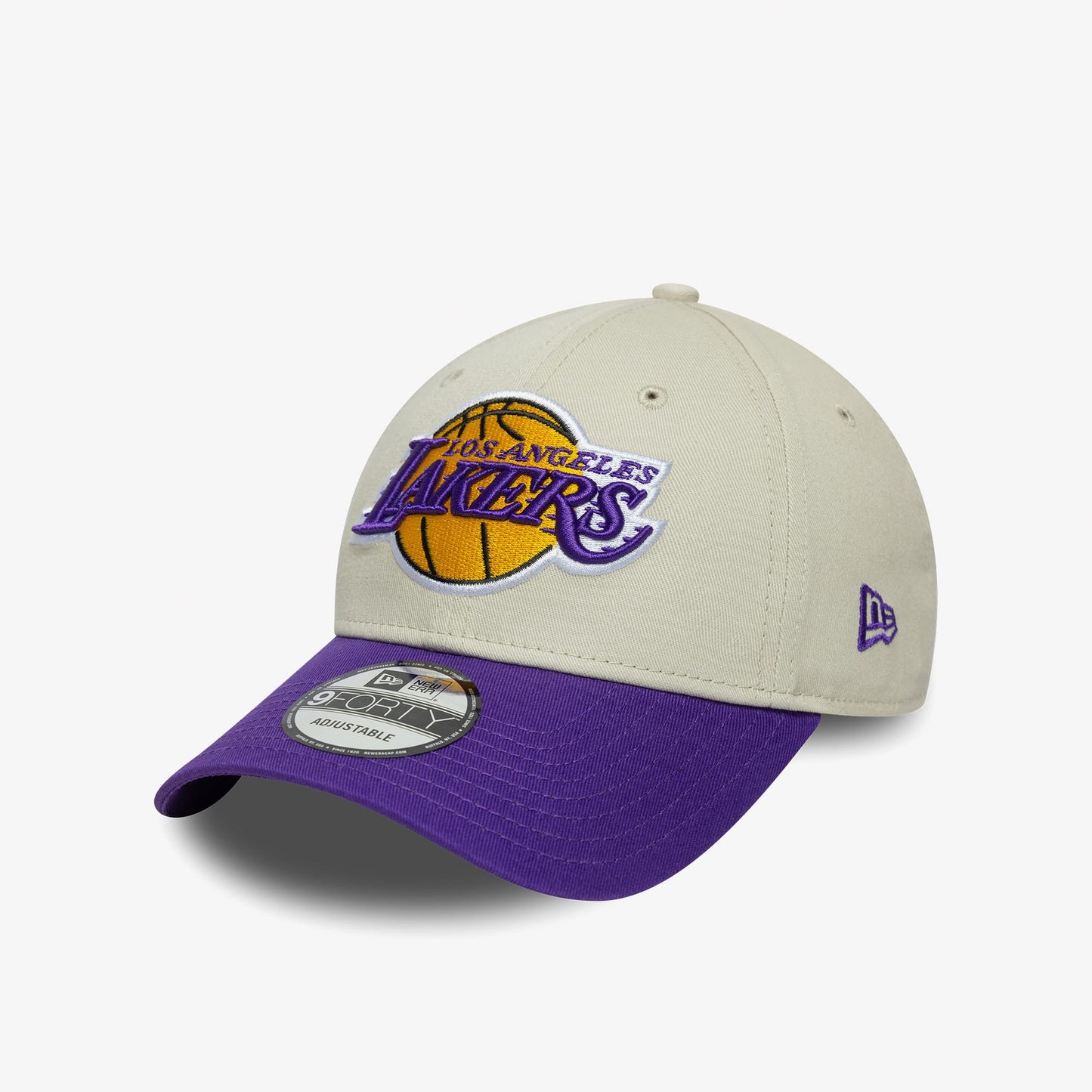 New Era Contrast Patch La Lakers Unisex Krem/mor Şapka