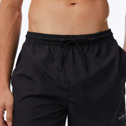 Calvin Klein Medium Drawstring Waistband Erkek Siyah Deniz Şortu