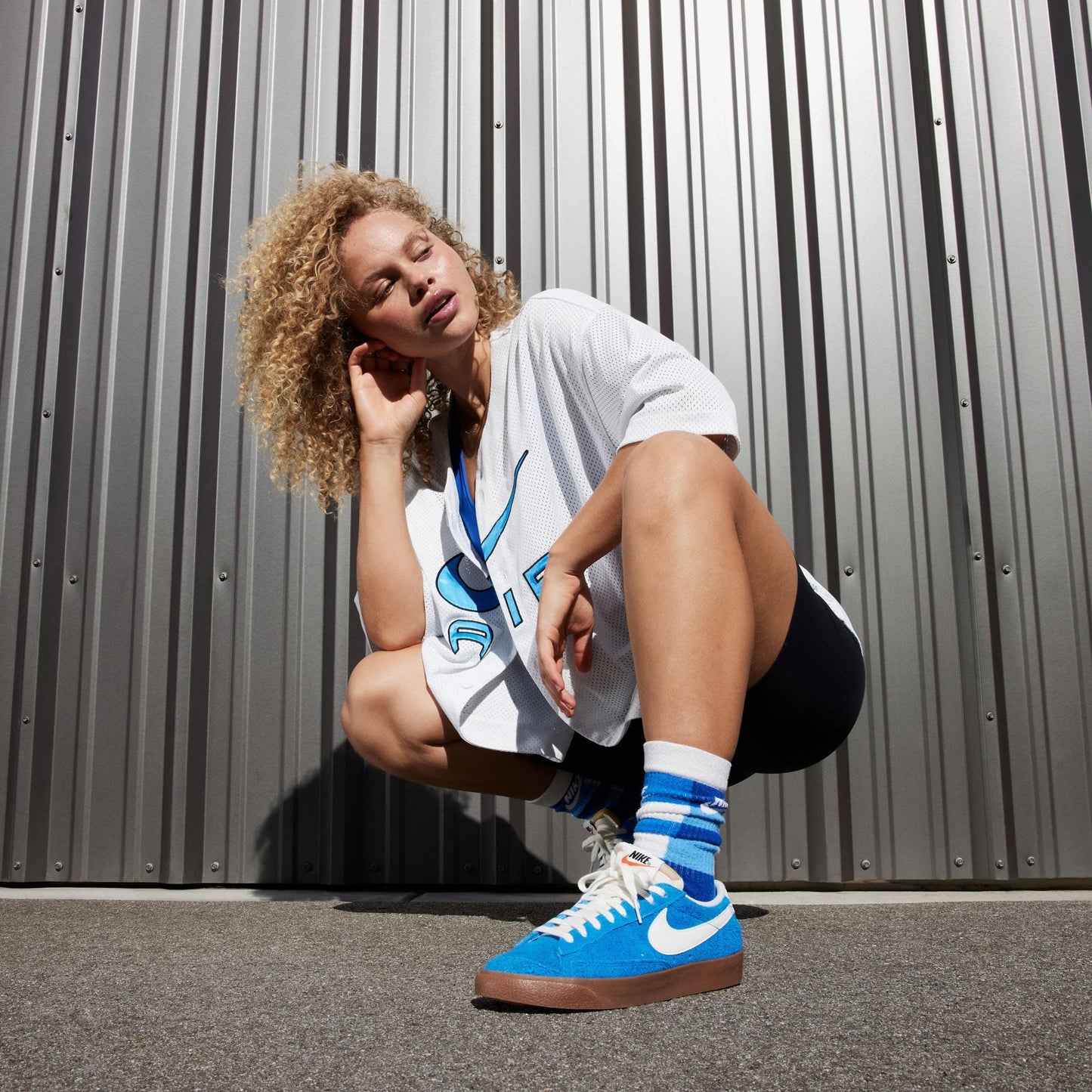 Nike Blazer Low 77 Vintage Kadın Mavi Sneaker