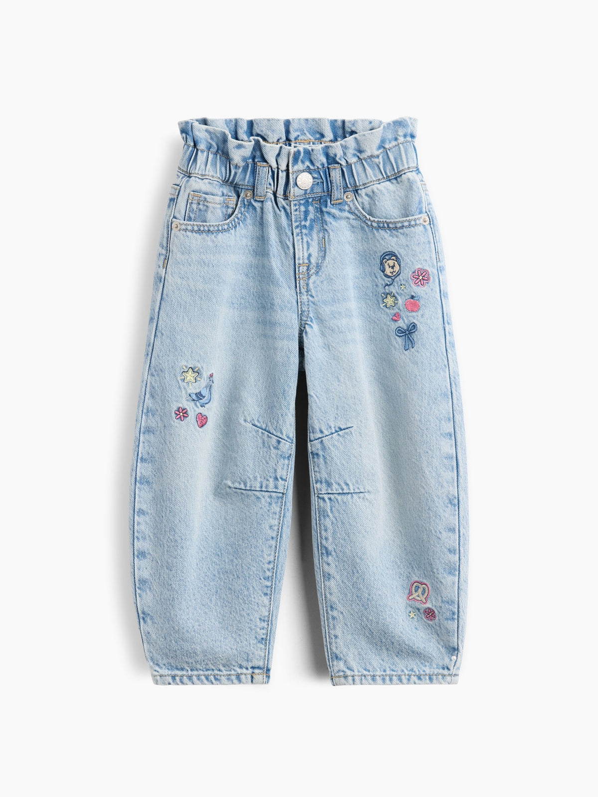 Mavi Işlemeli Horseshoe Jean Pantolon