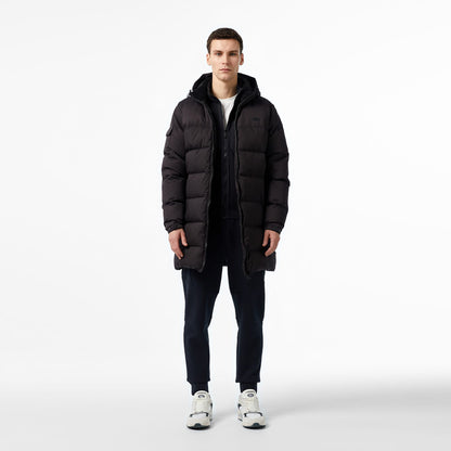 Lacoste Erkek Kapüşonlu Siyah Şişme Mont