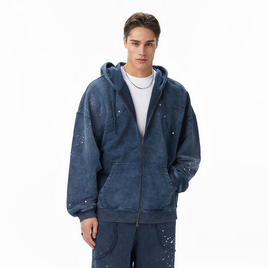 Les Benjamins Essentials 302 Erkek Mavi Sweatshirt