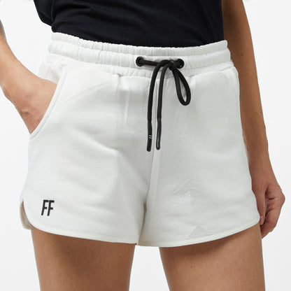 Forfun Ff High Waisted Kadın Beyaz Şort