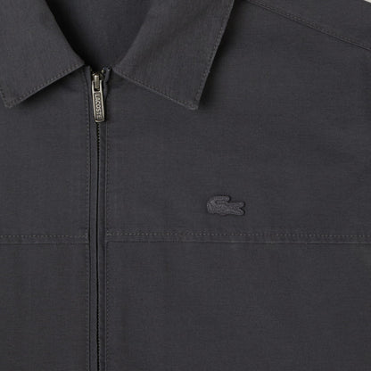 Lacoste Erkek Relaxed Fit Fermuarlı Koyu Gri Ceket