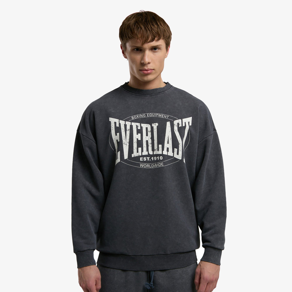 Everlast Authentic Boxing Oversize Siyah Erkek Sweatshirt