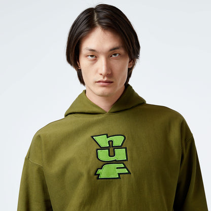 Huf Benton Heavyweight Fleece Erkek Yeşil Hoodie