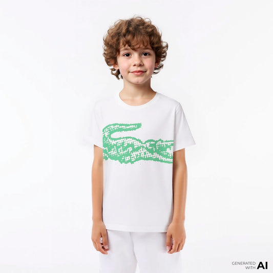 Lacoste Classic Fit Çocuk Beyaz T-shirt