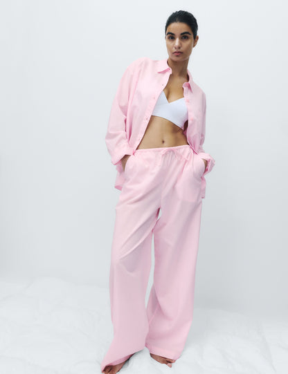 Cool Comfort Saf Pamuklu Pijama Altı