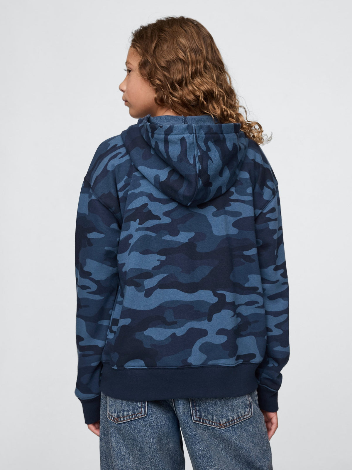 Mavi Gap Logo Relaxed Fermuarlı Sweatshirt