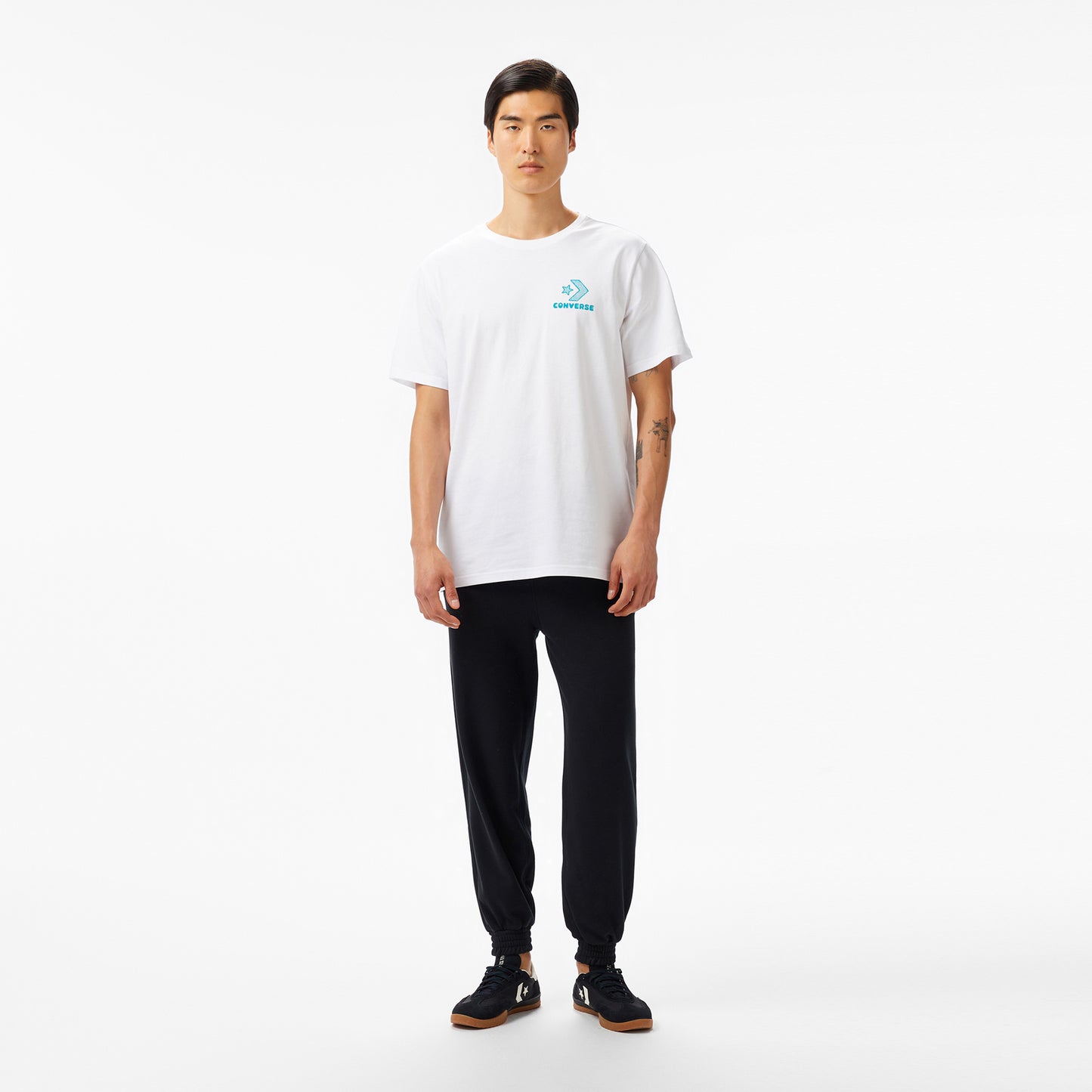 Converse Nature Center Erkek Grafik Baskılı Beyaz T-shirt