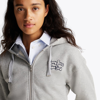 Tommy Hilfiger Tjcw Prep Varsity Zip-thru Kadın Gri Sweatshirt