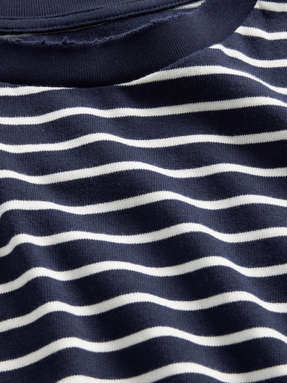 Çizgili Heavyweight Relaxed T-shirt