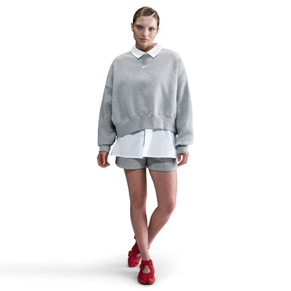 Nike Sportswear Phoenix Fleece Oversized Crew Kadın Gri Eşofman Üstü