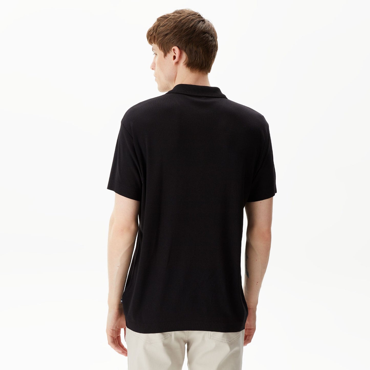 Nautica Erkek Siyah Classic Fit Kısa Kollu Polo Yaka T-shirt