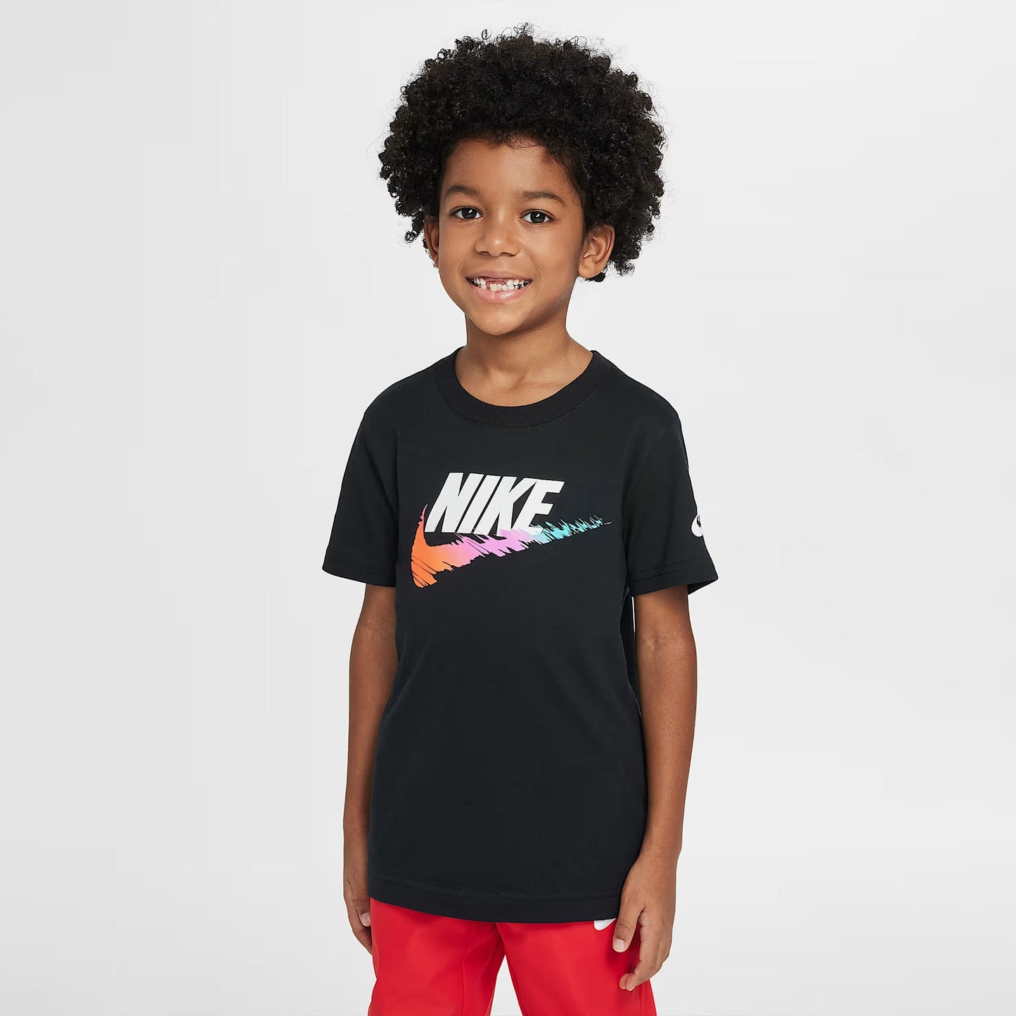 Nike Brandmark Swoosh Çocuk Siyah T-shirt