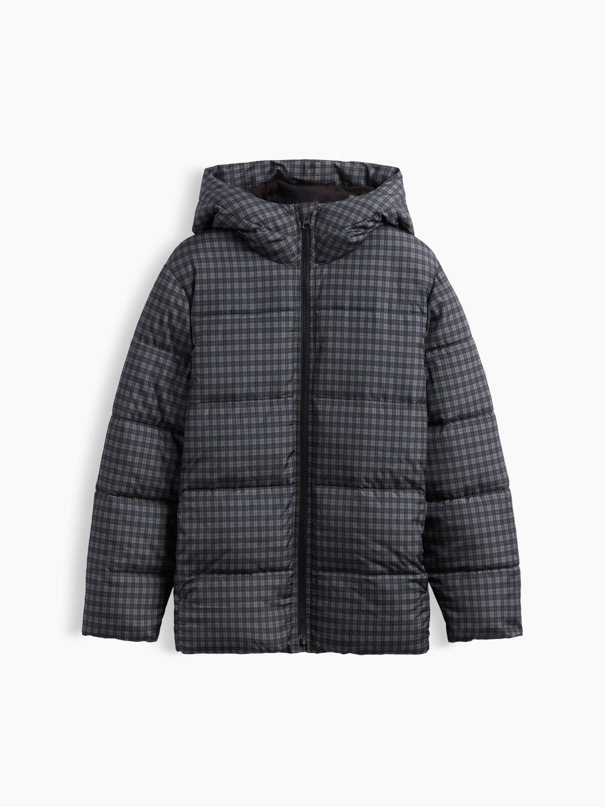 Gri Puffer Şişme Mont