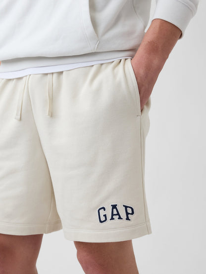 Kırık Beyaz 8'' Gap Logo Fransız Havlu Kumaş Şort