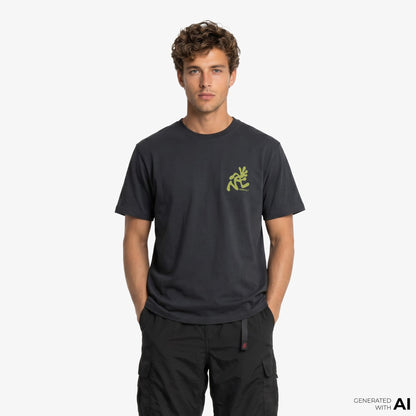 Gramicci Running Man Erkek Siyah T-shirt