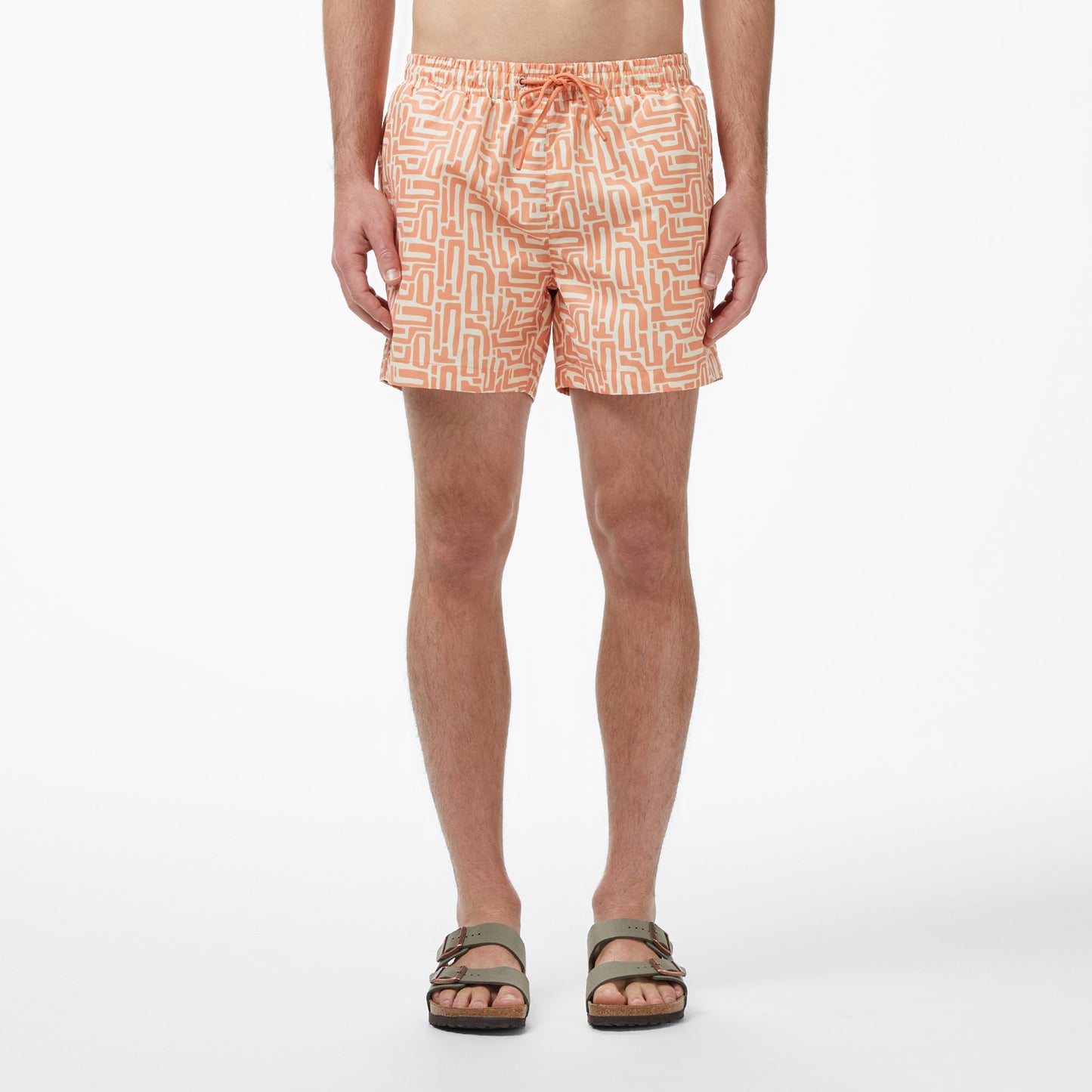 Lacoste Regular Fit Erkek Turuncu Deniz Şortu