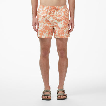 Lacoste Regular Fit Erkek Turuncu Deniz Şortu