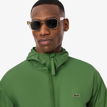 Lacoste Erkek Kapüşonlu Yeşil Yağmurluk