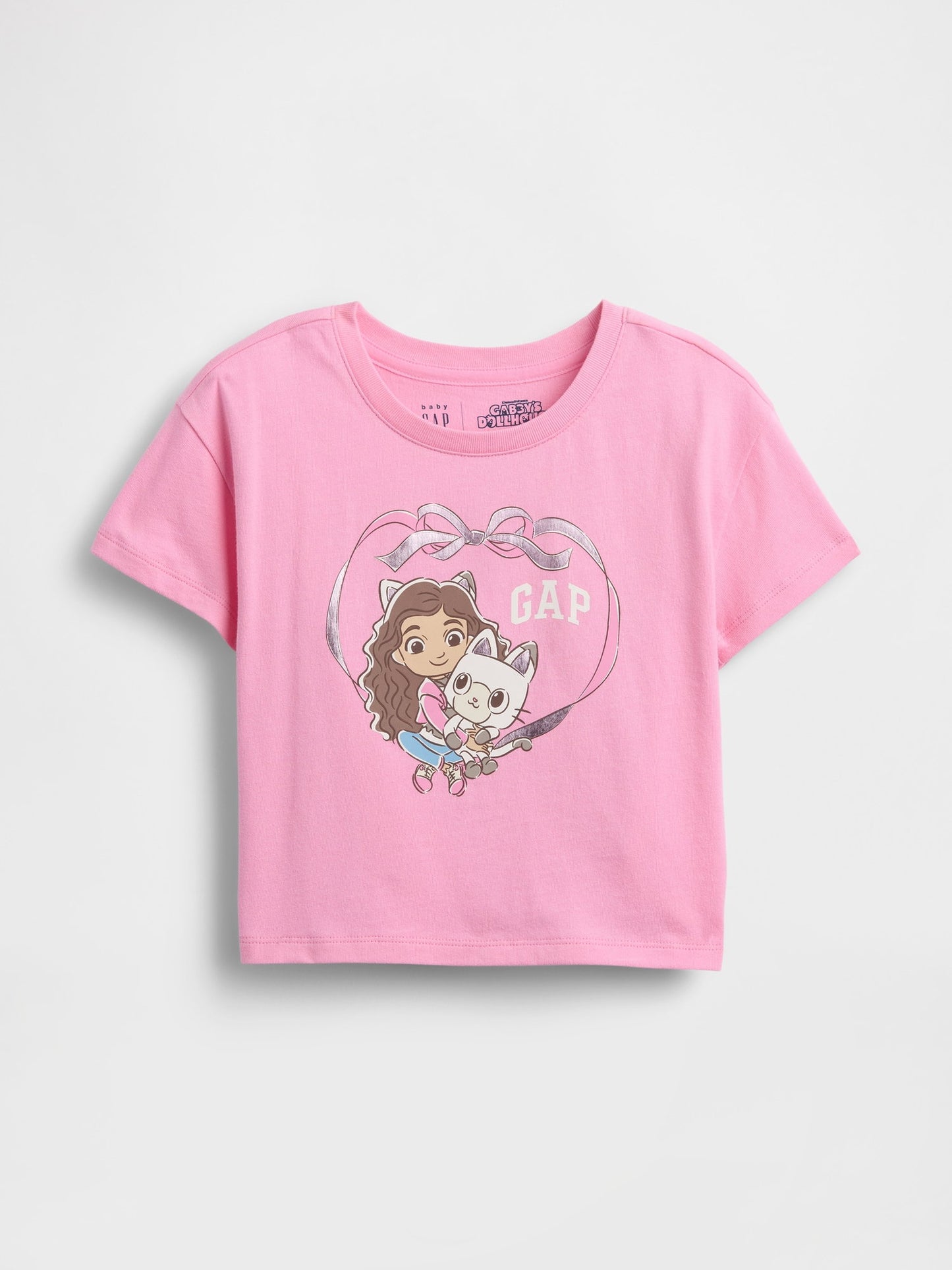 Pembe Grafik Logo T-shirt