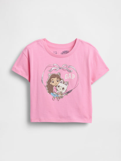 Pembe Grafik Logo T-shirt