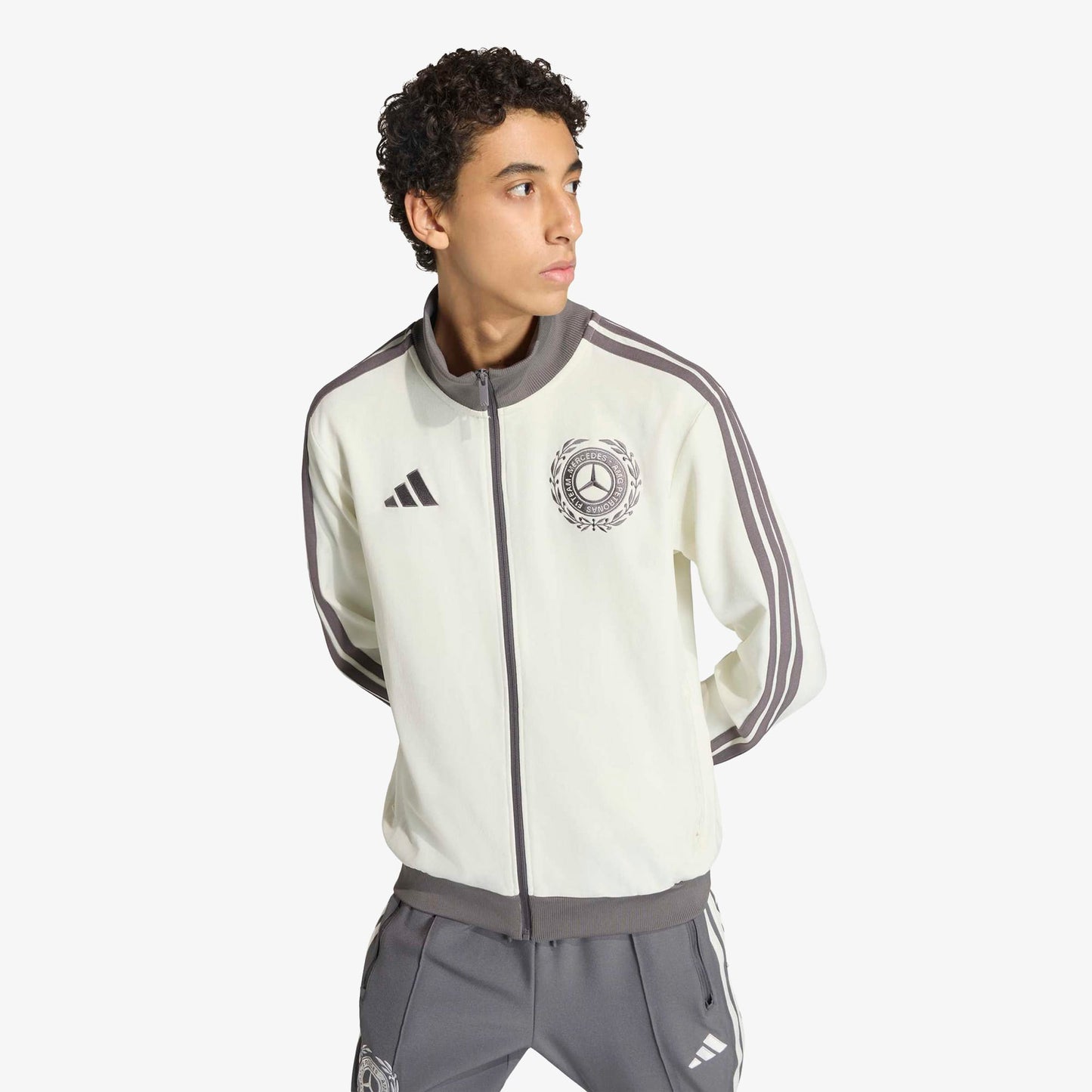Adidas Mercedes Amg Petronnas Erkek Beyaz Ceket