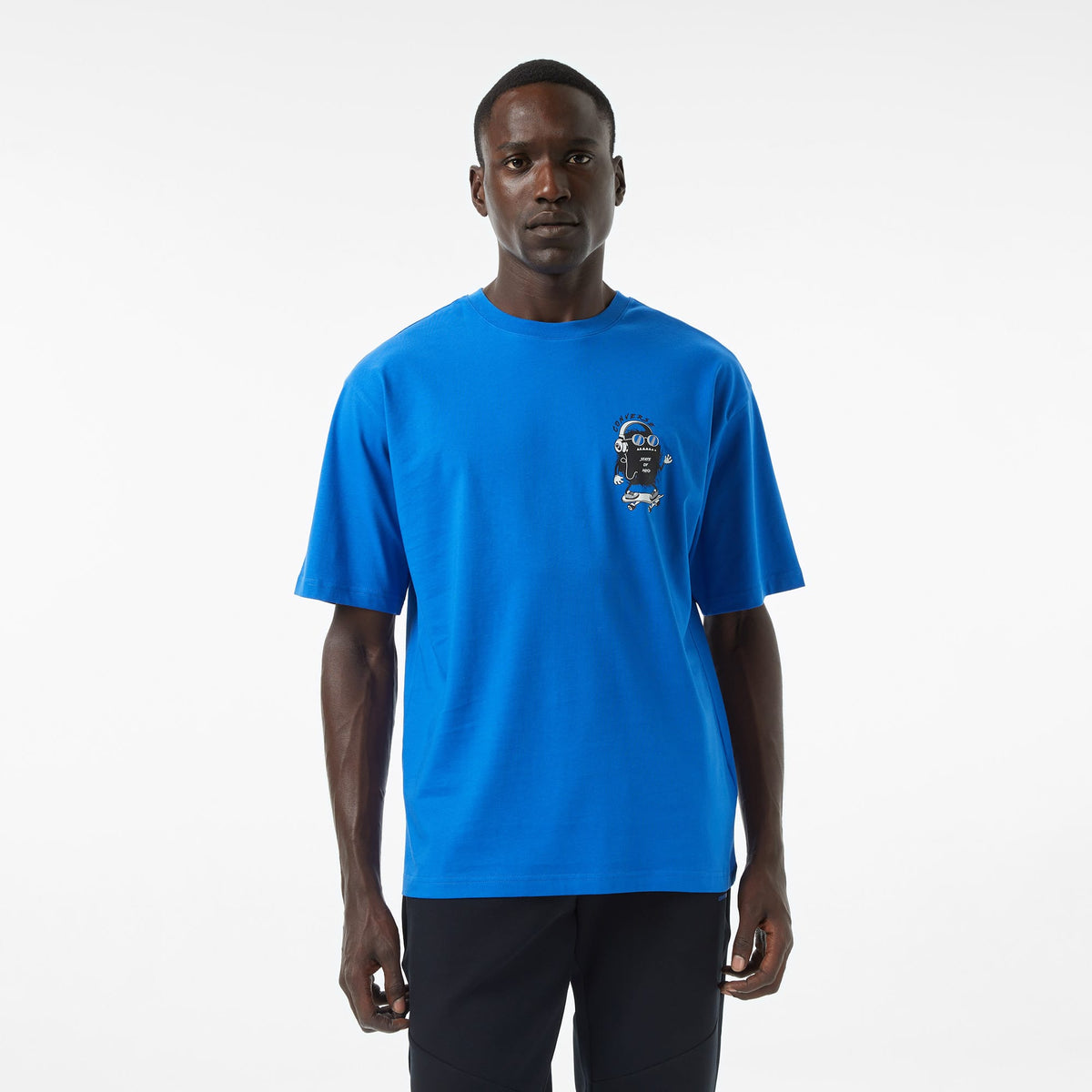 Converse Oversize Fit Erkek Lacivert T-shirt