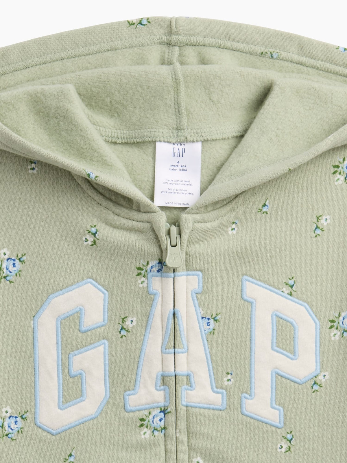 Açık Yeşil Relaxed Baskılı Logo Sweatshirt