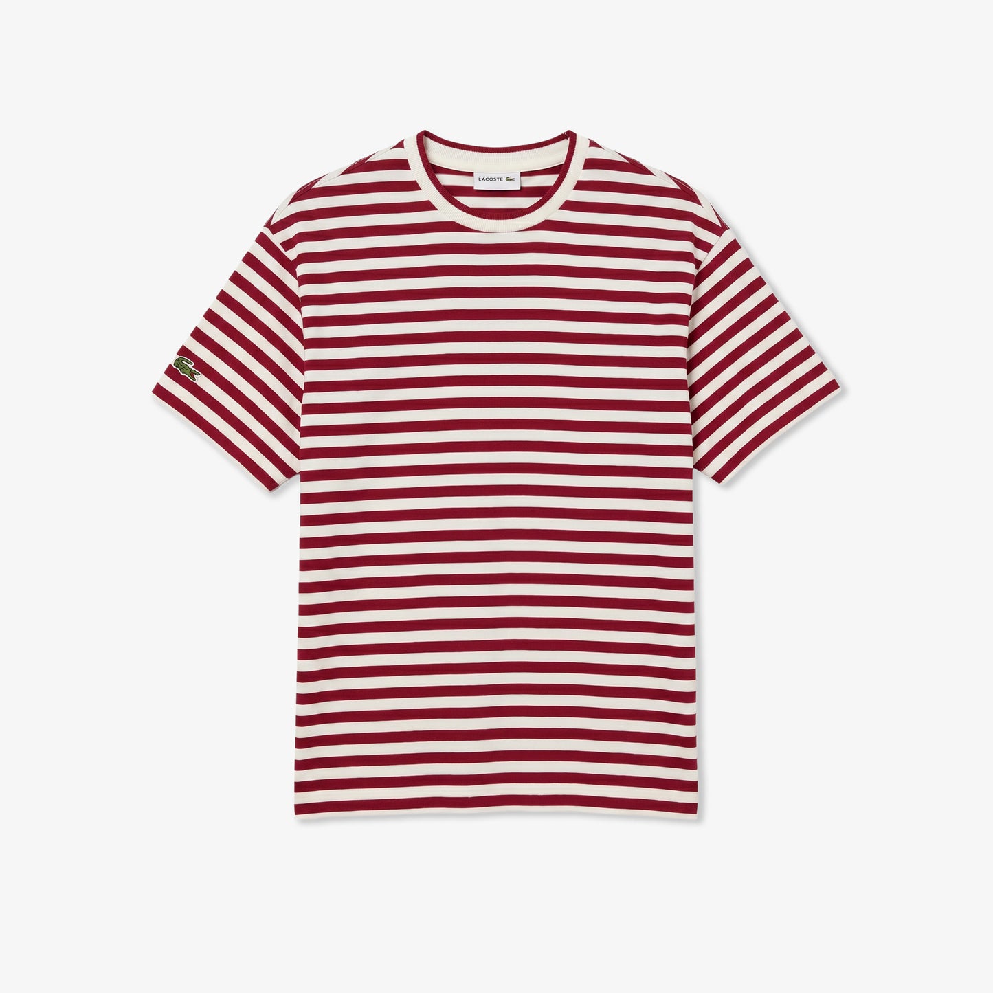 Lacoste Relaxed Fit Erkek Bordo T-shirt