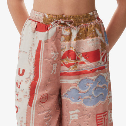 United4 Regular Fit Kadın Pembe Pantolon