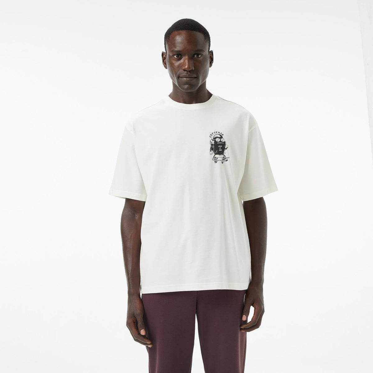 Converse Oversize Fit Erkek Beyaz T-shirt
