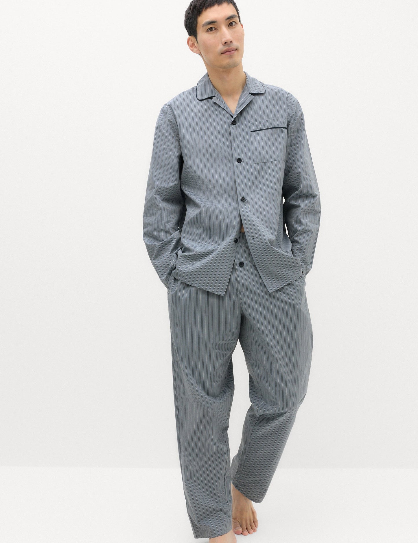 Klasik Çizgili Pijama Takımı
