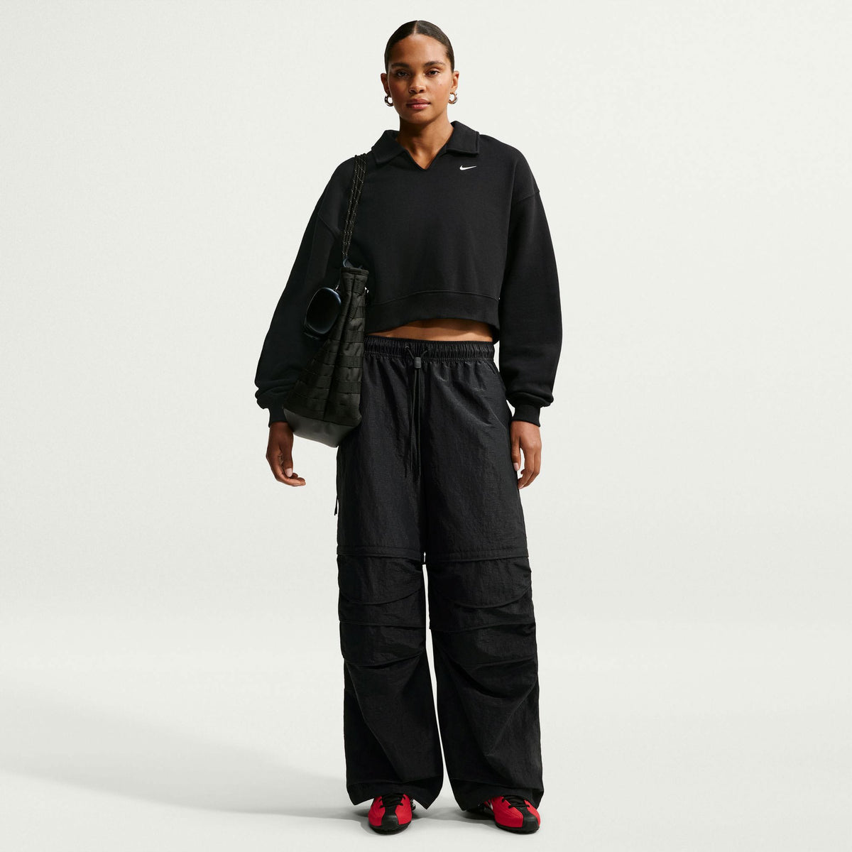 Nike Studio Fleece Kadın Siyah Sweatshirt
