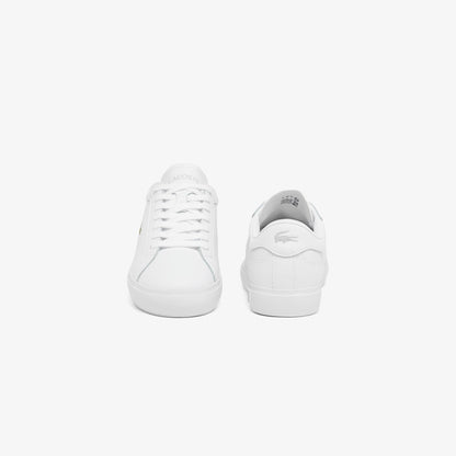 Lacoste Powercourt Leather Kadın Beyaz Sneaker