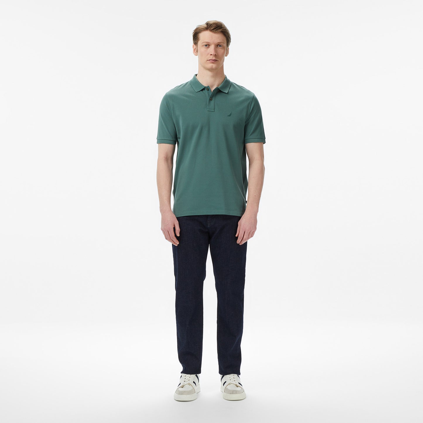 Nautica Erkek Yeşil Regular Fit Polo Yaka T-shirt