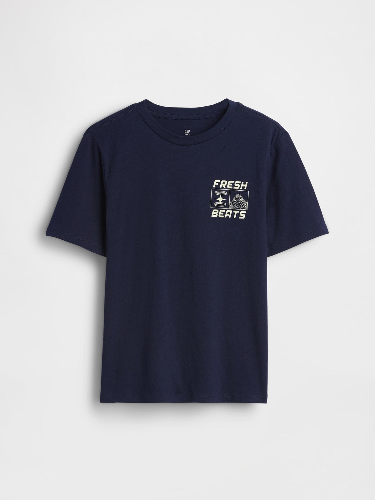 Lacivert Grafik Baskılı T-shirt