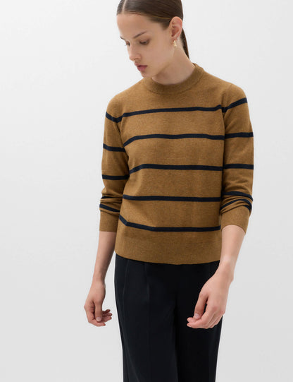 Air-yarn Bisiklet Yaka Triko Kazak