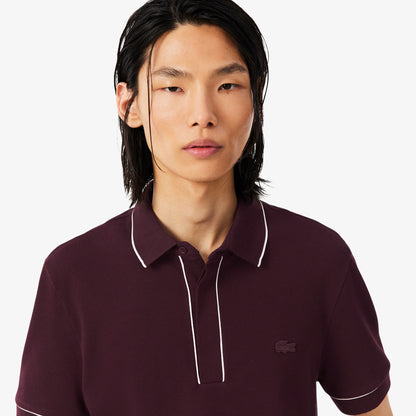 Lacoste Erkek Regular Fit Organik Pamuk Bordo Paris Polo
