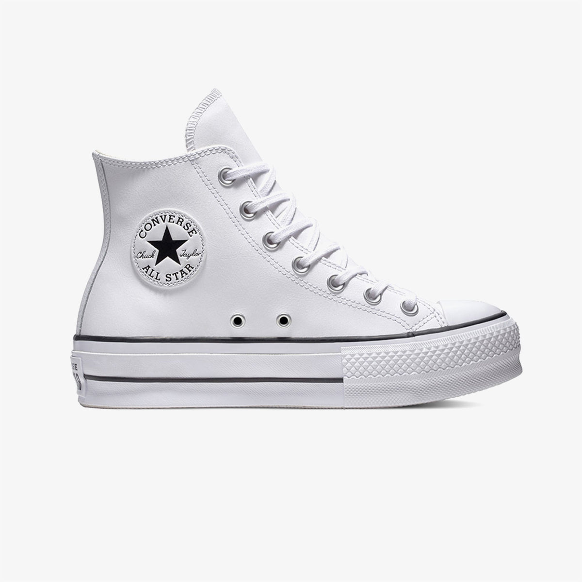 Converse Chuck Taylor All Star Lift Hi Deri Unisex Beyaz Sneaker