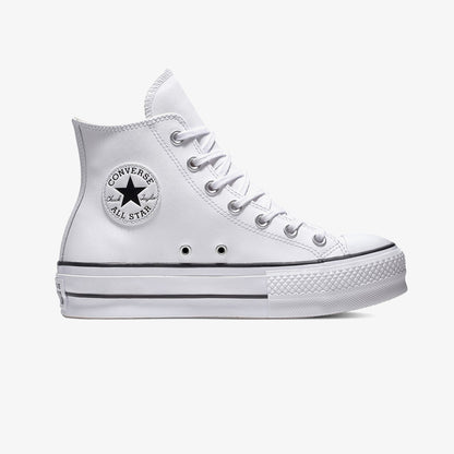 Converse Chuck Taylor All Star Lift Hi Deri Unisex Beyaz Sneaker
