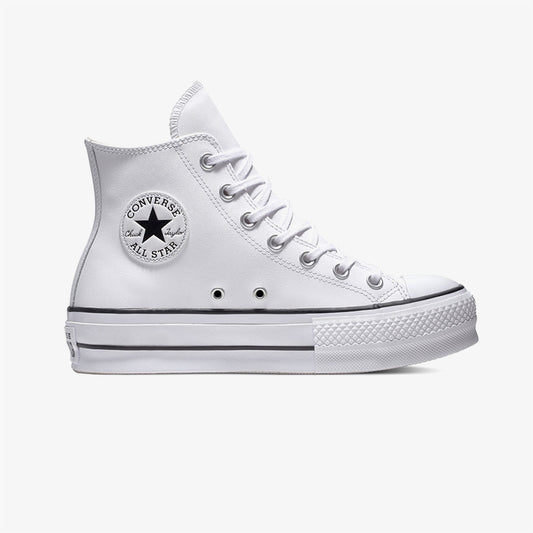 Converse Chuck Taylor All Star Lift Hi Deri Unisex Beyaz Sneaker