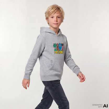 Market My Squad Çocuk Gri Hoodie