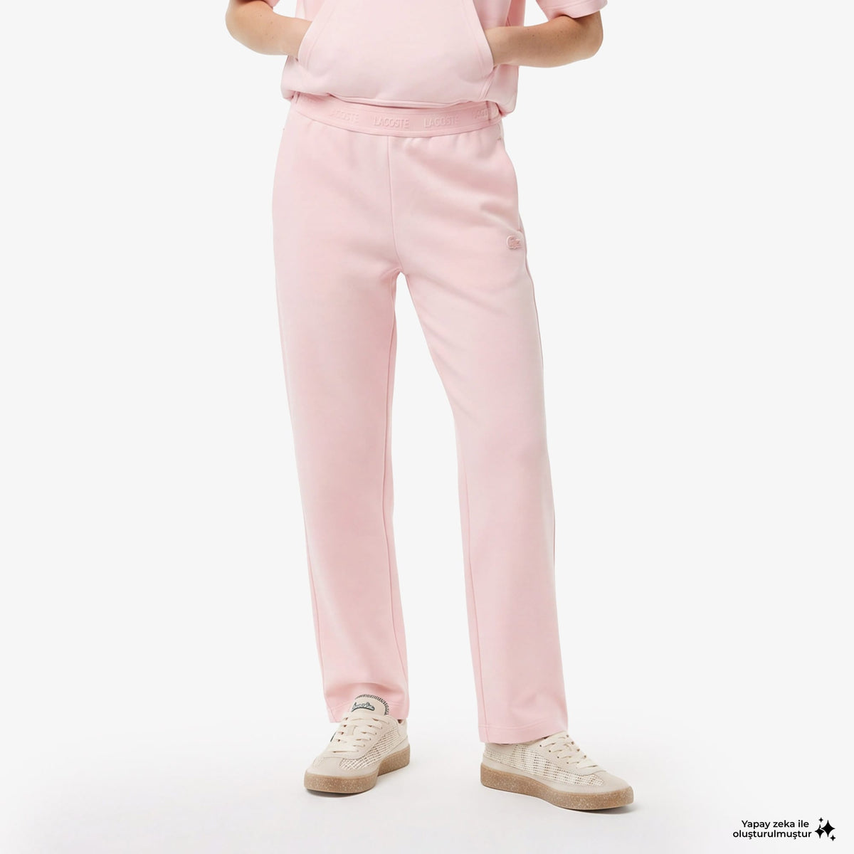 House Of Superstep X Lacoste Kapsul Koleksiyon Kadın Pembe Eşofman Altı