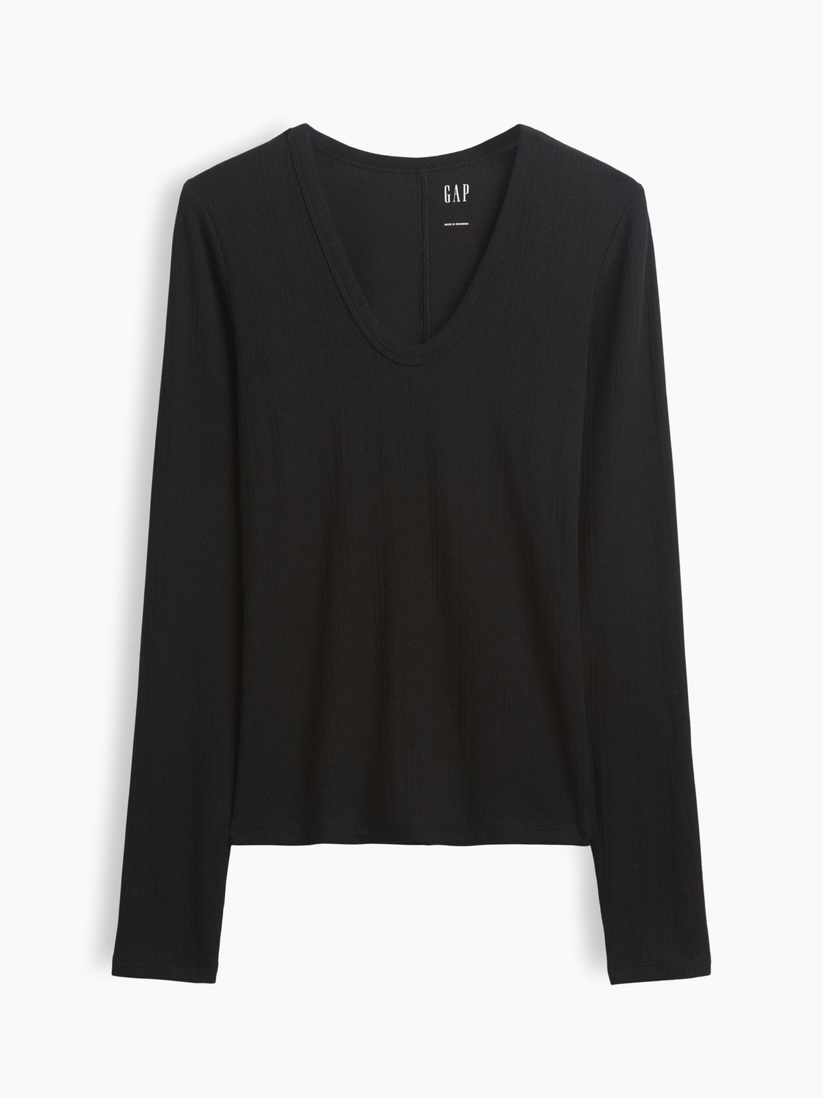 Siyah Çizgili Fitilli T-shirt